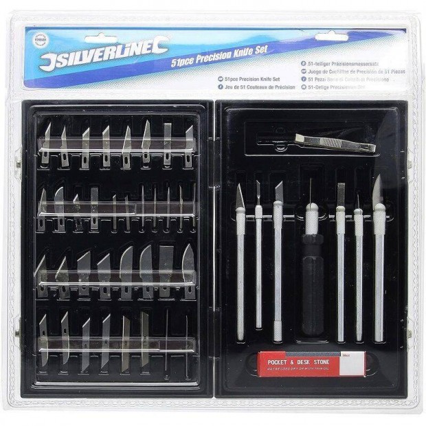 Silverline Tools 51 darabos preczis kskszlet, tskban (251239)