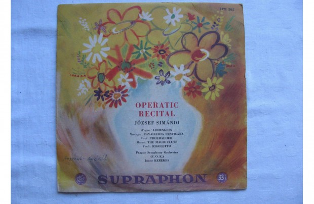 Simndy Jzsef Opera felvtelei bakelit hanglemez