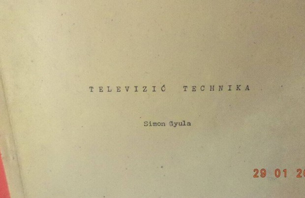 Simon Gyula: Televizi technika