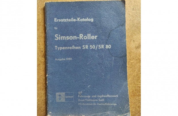 Simson Roller SR 50 s SR 80 alkatrszkatalgus