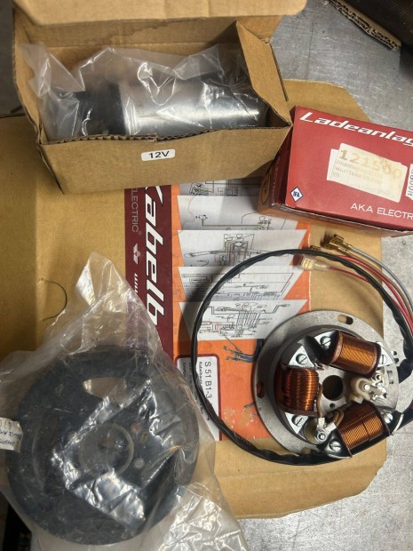 Simson S51 12v megszak�t�s gy�jt�s k�belk�teg traf� t�lt�tekercs