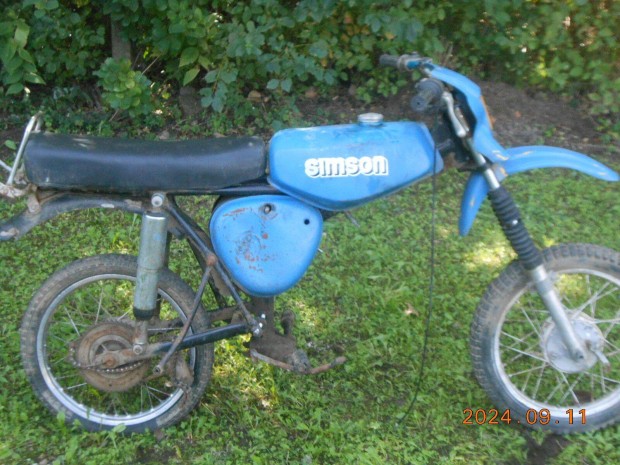 Simson S51 / 1 E1-H Enduró tipusú,üres főváz eladó