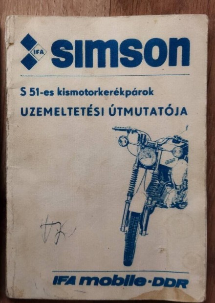 Simson S51 zemeltetsi tmutat 1983