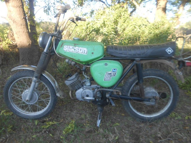 Simson S 51N zld alkatrsz csak egyben Tapolcn elad