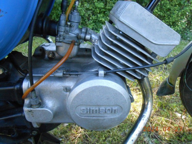 Simson S 51-es,3 sebessges motorblokk,gyri 9293 km-rel elad