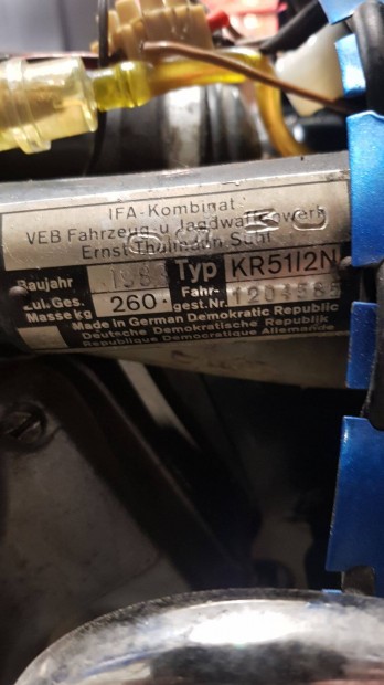 Simson Schwalbe motor elad