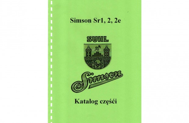 Simson Sr1, 2, 2e alkatrész katalógus (Lengyel )(26.)