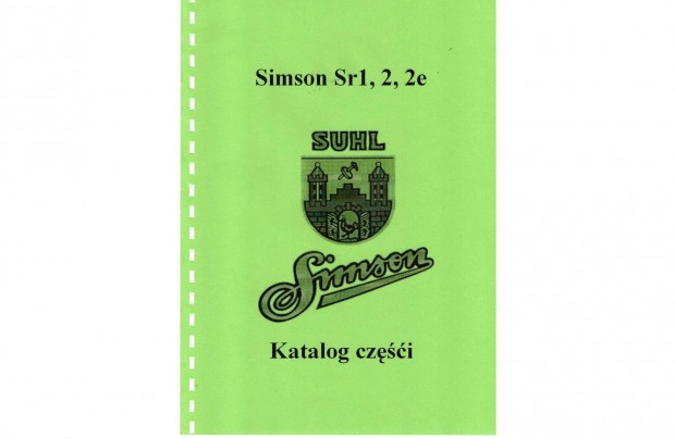Simson Sr1, 2, 2e alkatrész katalógus (Lengyel )(26.)