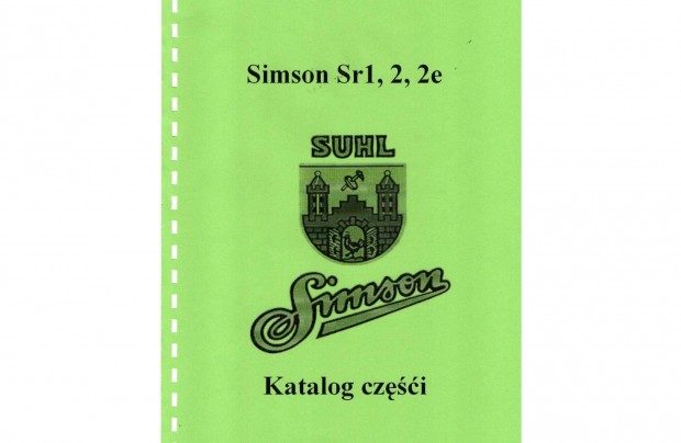 Simson Sr1, 2, 2e alkatrész katalógus (Lengyel )(26.)