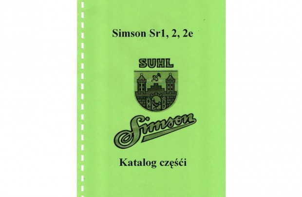 Simson Sr1, 2, 2e alkatrész katalógus (Lengyel )(26.)