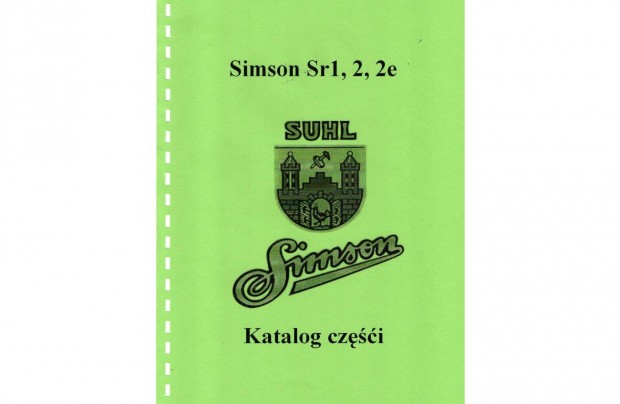 Simson Sr1, 2, 2e alkatrész katalógus (Lengyel )(26.)