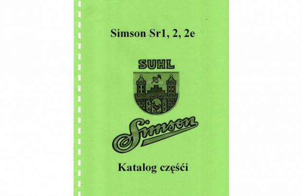 Simson Sr1, 2, 2e alkatrsz katalgus (Lengyel )