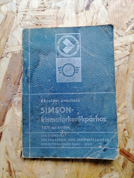 Simson gépkönyv eladó