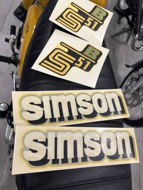 Simson s51 B DDR vizes matrica szett