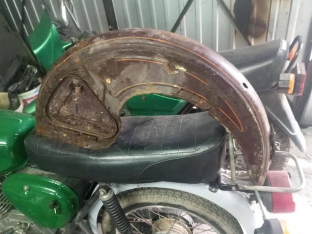 Simson sR2 Shull Gyári Festésű Hátsó Sárvédő (Postázom is)