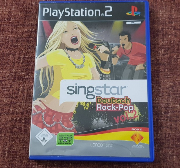 Singstar Deutsch Rock - Pop Vol 2 - Playstation 2 eredeti ( 2500 Ft )