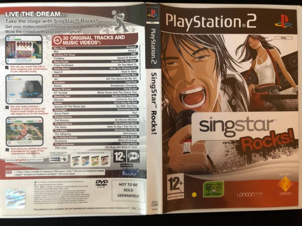 Singstar Rocks PS2 Playstation 2 (karcmentes, kisknyvvel)