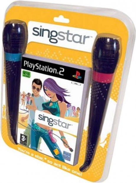 Singstar + 2 Microphones eredeti Playstation 2 jtk