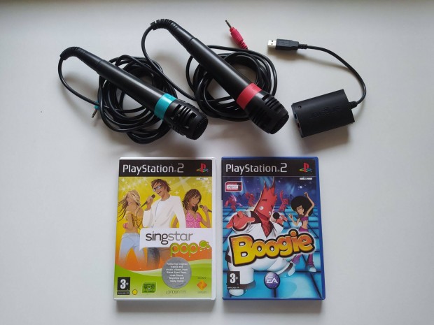 Singstar mikronok + 2 jtk PS2 Playstation 2