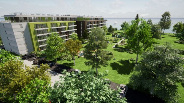Siófok, Ezüstpart, 61 m2-es, 2. emeleti, társasházi lakás, 3 szobás