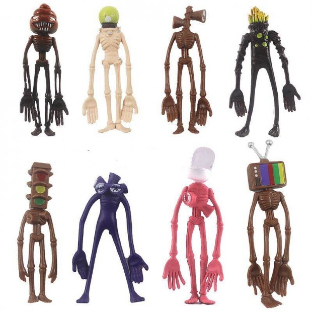 Sirenhead Sziréna fej figura szett tortadísz 8db Új számlával készlete