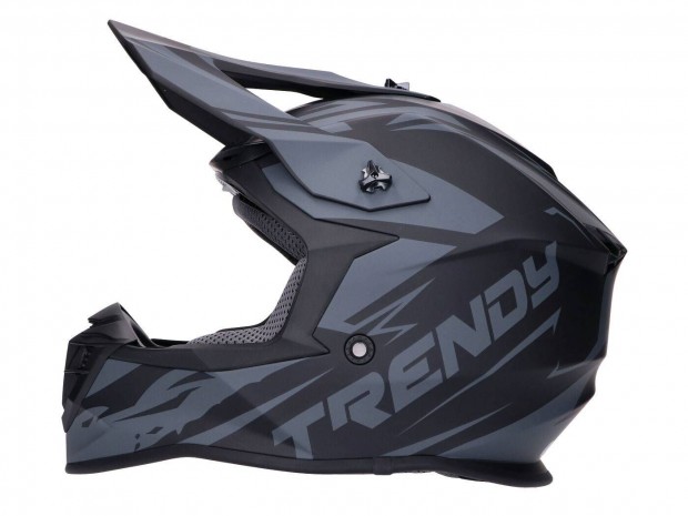 Sisak Motocross Trendy T-903 Leaper fekete / szrke matt - L mret (59