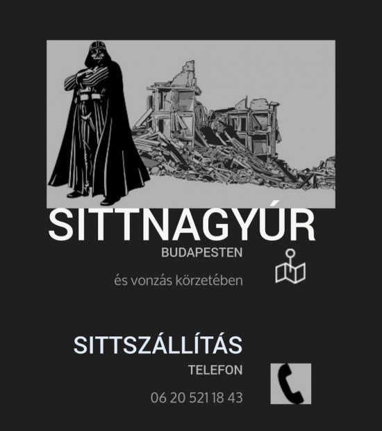 Sittnagyúrtól /sittszállitás/lomtalanítás.