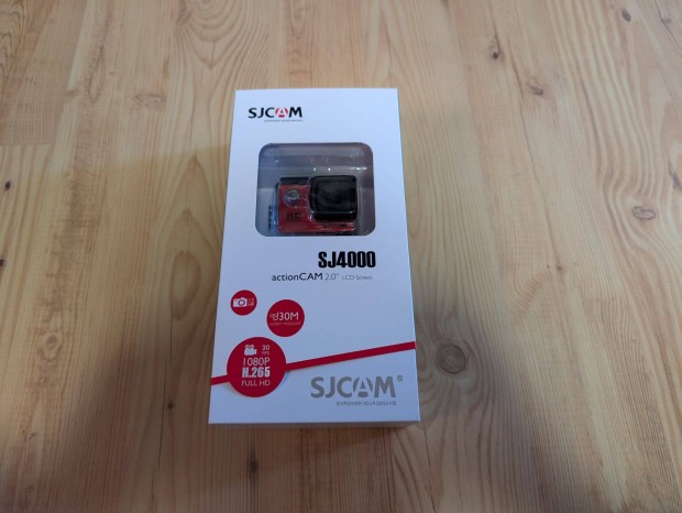 Sjcam SJ4000 Fullhd felbonts, 170 ltszg sportkamera, piros