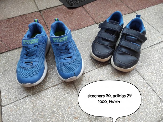 Skechers 30, adidas 29es kisfiú játszós cipők 