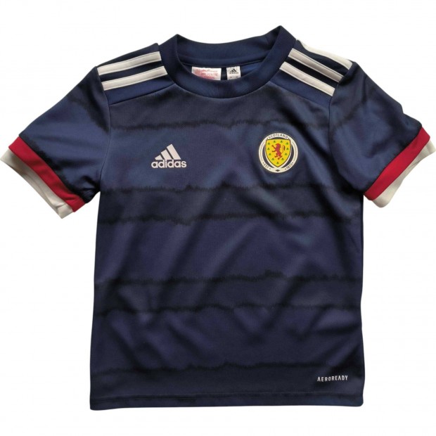 Skócia Skót válogatott 2019-21 Adidas hazai foci mez gyerek 116-os
