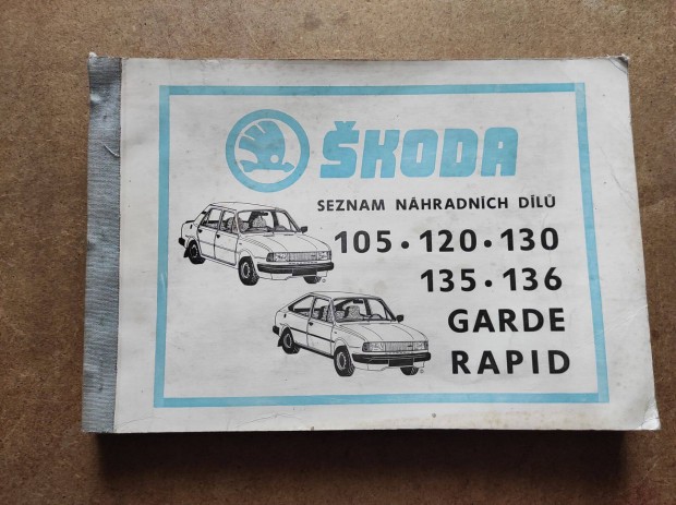 Skoda 105, 120, 130, 135, 136, Garde, Rapid alkatrészkatalógus