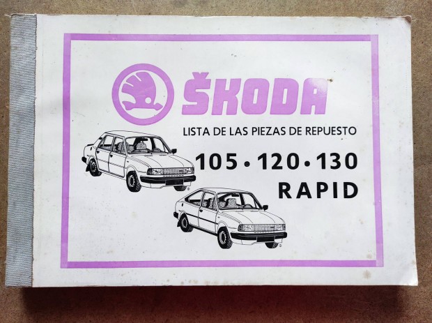 Skoda 105, 120, 130, Rapid alkatrszkatalgus