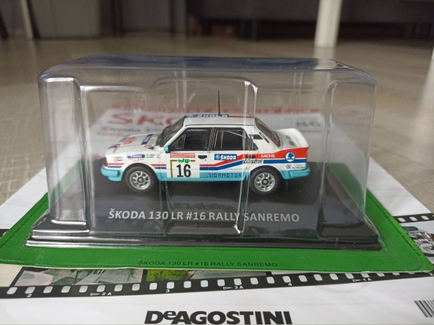 Skoda 130 LR Rallye San Remo 1:43 modell Kaleidoskop