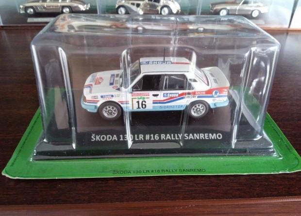 Skoda 130 LR #16 Rally Sanremo kisauto modell 1/43 Elad