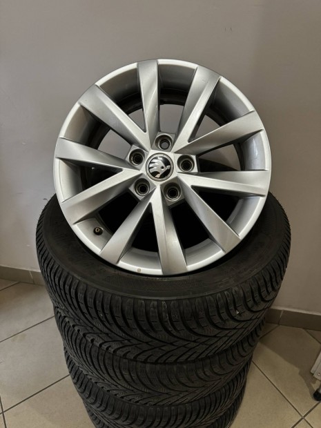 Skoda 16" Alcatras alufelni felni Tli szett Octavia Superb vw 