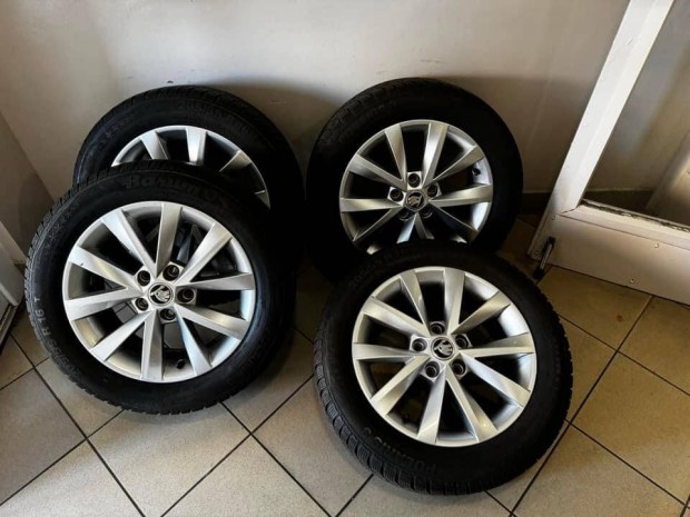 Skoda 16" Alcatras alufelni felni Tli szett Octavia Superb vw 