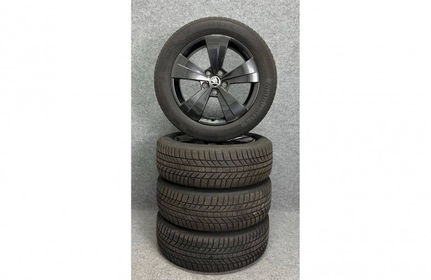 Skoda 17" 5x112 alufelni felni 215/55r17 t�li gumi Superb