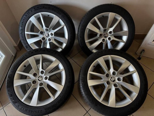 Skoda 17" Trius alufelni felni nyári szett Octavia Superb vw