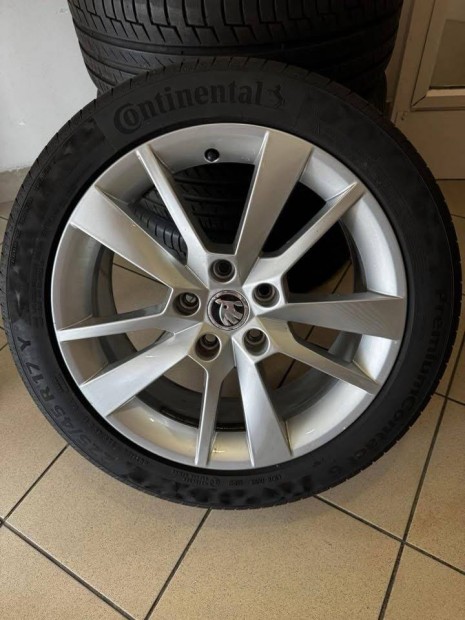 Skoda 17" Trius alufelni felni új nyári szett Octavia Superb vw