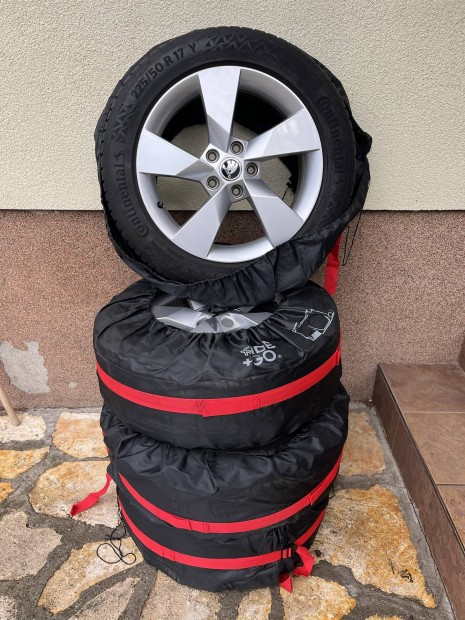 Skoda 17" gy�ri alufelni ny�rigumival