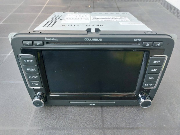 Skoda Columbus gyri fejegysg navi RNS510 RNS 510