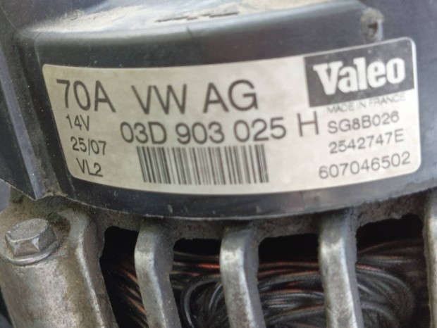 Skoda Fabia 2 genertor elad 