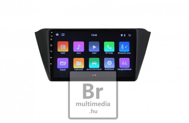 Skoda Fabia Android Kijelző Multimédia Rádió Navigáció Hifi Carplay