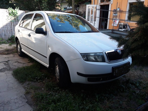 Skoda Fabia MK1 1999-2007-ig 2DB Jobb Oldali gy�ri Feh�r Komplett Ajt�
