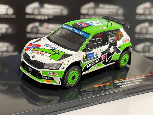 Skoda Fabia Rally2 Evo No.21 Rally Estonia 2022 1:43 1/43 Ixo