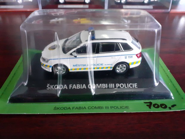 Skoda Fabia combi III policie kisauto modell 1/43 Elad