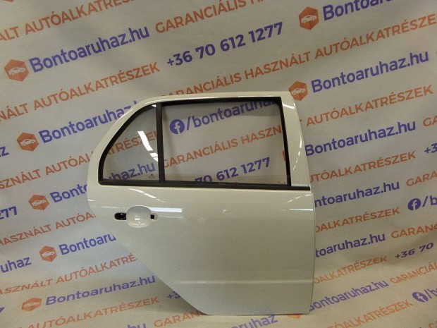 Skoda Fabia jobb hátsó ajtó 4-5 ajtós szedan fehér színben SZ.K. 1026
