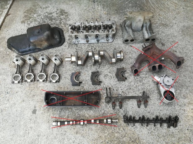 Skoda Felicia 1,3 megmaradt motor alkatr�szek