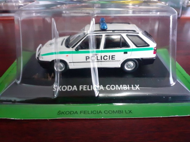 Skoda Felicia combi LX policie kisauto modell 1/43 Elad