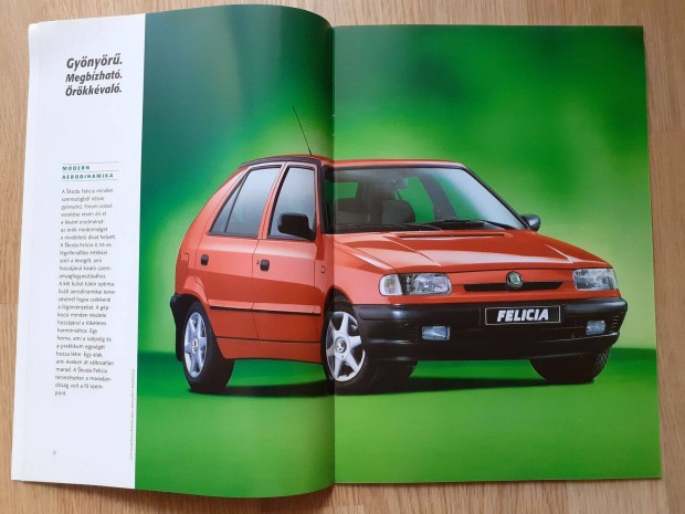 Skoda Felicia prospektus - 1995, magyar nyelv